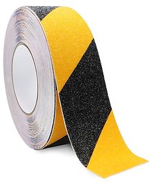 COZY VIBES Self Adhesive Floor Marking Safety Caution Tape With Non Slip Black  Yellow Warning Stripe Tape For Caution Dangerous Zones, Indoor and Outdoor, Walls, Floors Use(5CM x 5M) - PACK OF 1 - COLOR MAY VARY