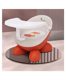R for Rabbit Jelly Bean Fab 2 in 1 Multi-Functional Baby Study | Meal | Regular Kids Seating Chair with High Backrest for 6-36 Months Kid, Weight Capacity Upto 20Kgs (Cream Orange)