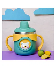 THE LITTLE LOOKERS Stainless Steel
                              Insulated Hot & Cold Sipper Bottle for
                              Kids/Double Wall & Vacuuming/Sipper
                              Cups with Straw/Travelling Water Bottle
                              for Kids with Straw (260ml) - Green