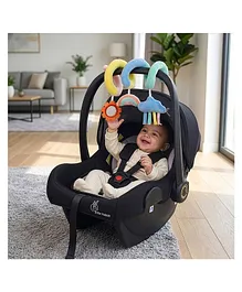R for Rabbit Picaboo NXG Baby Carry Cot, 4 in 1 Multi Purpose Kids Carry Cot, Infant Car Seat, Rocker for Infant Babies of 0 to 15 Months & Weight Capacity Upto 13 Kgs | (Black Grey)