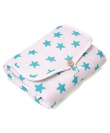 Tidy Sleep Portable and Waterproof Diaper Changing On the go Mat Blue Star