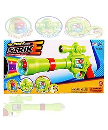 New Pinch Battery Operated 3D Projection Strike Toy Gun with Vibrant Light & Sound Effects for KidsColor may vary