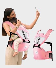 Tinyberg TinySnug Baby Carrier for 3-36 Months, 4-in-1 Ergonomic Hip Seat, Adjustable Straps, Soft Thigh Padding, Cozy Baby Carry Bag, Up to 15 kg -  Candy Pink
