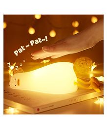 Flaze Night Light, Cute Lamp with Charging Port,3 Level Dimmable Silicone LED Lying Flat Duck Lamp,Christmas & Halloween LED Lights,Night Light for Baby Nursery,Bedroom,Office and Breastfeeding