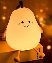 Flaze Night Lamp for Bedroom, Cute Lamp, Night Lamp for Kids, Silicone Lamp, Cute Night Lamp, Birthday Gifts, Lamp for Kids, Light Lamp, Diwali Light, Rechargeable, Pear Lamp  ( Color May Vary)