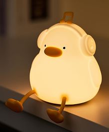 Flaze Cute duck Night Light for Kids, Nursery Silicone Night Light, LED Lamp,Room Decor, Gifts for Toddler Children Teenage kids ( Color May Vary)