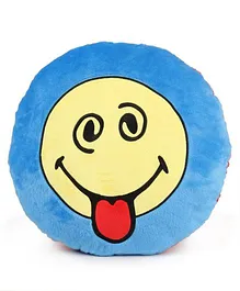 Archies Smiley Face Cushion - Blue