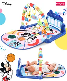 Babyhug Disney Mickey and Friends Baby Kick
                        and Play Piano Play Gym with Lights and Music -
                        Blue| 5 Hanging Rattles with Musical Keyboard|
                        Ideal for Gifting| Boys & Girls -
                        Multicolor