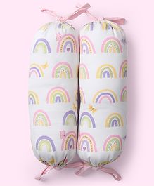 Fancy Fluff Set of 2 Organic Bolsters - Rainbow Derams
