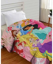Disney Princess Comforter Quilted Polyester Blanket - Pink