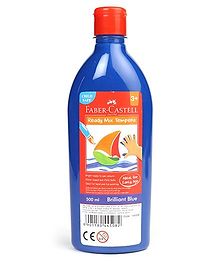 Faber Castell Ready Mix Tempera Paint Bottle Brilliant Blue - 500 ml