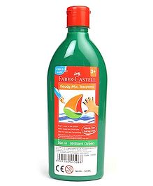 Faber Castell Ready Mix Tempera Paint Bottle Brilliant Green - 500 ml