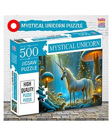 Hello Friends Mystical Unicorn Puzzles 500-Piece for Kids and Childrens  Nature, Gifts, Fun and Creative Game All Country Name with Capitals - Ages 9+ (500 Pcs)