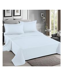 Home Prides Essenza 200 Pure Cotton - Snow White, Flat King Bedsheet Set