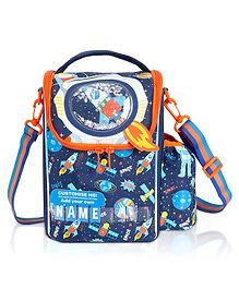 SCHOOLISH Kids Cooler Insulated Lunch Bag, Back to School Large Meal Tote for Girls, Boys, Men, Women, with Water Bottle Holder and Adjustable Strap, Space Theme CAPACITY (6L) - PACK OF 1 - MULTICOLOR