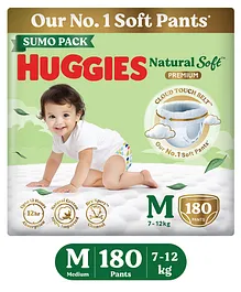 Huggies Natural Soft Premium Baby Diaper
                        Pants Medium - 180 Pieces