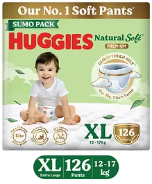 Huggies Natural Soft Premium Baby Diaper
                        Pants Extra Large - 126 Pieces