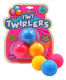 SCOOBIES Color Changing Tint Twirlers Squishy Ball Pack of 3  Multicolor