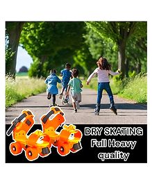 AKN TOYS Adjustable Roller Skates Indoor/Outdoor Quad Dry for Girls and Boys- PACK OF 1- COLOR MAY VARY