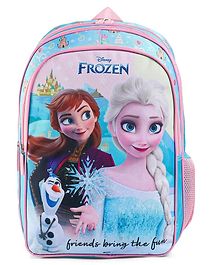 Disney Frozen School Backpack Pink and Sky Blue - 18 inches