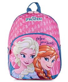 Frozen Print School Bag Pink (Age - 2 to 4 Years) - 13 Inches