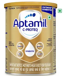 Aptamil C-ProteQ, Infant Milk Formula
                              for Babies With Synbiotics Prebiotics
                              Probiotics DHA Vit C&D - 400 g