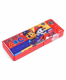 Paw Patrol 2 Button Pencil Box - Red & Blue