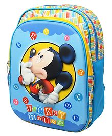 Mickey Mouse And Friends Backpack - Height 14 Inches (Colour & Design May Vary)