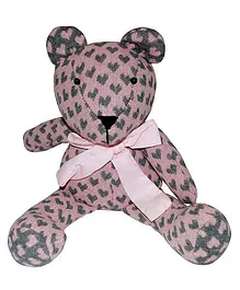 Abracadabra Handmade Bear Soft Toy Pink - Height 28 cm
