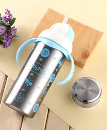 Babyhug 2-in-1 Stainless Steel Twin
                              Handle Straw Sipper Pink - 180 ml|
                              Dishwasher and Sterilizer Safe| Slow Flow
                              Nipple| Straw Sipper with Flip Cap| Water
                              Bottle| Leak Proof| Standard Neck Bottle