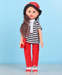 Speedage Alia Doll With Hand Bag Black Red - 44 cm