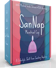 SanNap Reusable FDA Approved Menstrual Cup Pink - Large