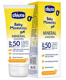Chicco Baby Moments Mineral Sun Cream SPF 50 - 75 g