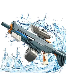 YAMAMA 2 IN 1 Electric Water Gun Powerful Automatic Water Gun 1420ml with Light-up Toys to 35 Ft Outdoor Toy Holi water gun modern combat Electric water gun long range dual mode water gun toy for kids & adults - Color May Vary