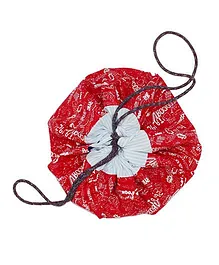 Kadam Baby Playmat Cum Storage Printed Bag - Red