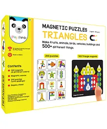 Play Panda Magnetic Puzzles Triangles - 400 Magnets 200 Puzzles
