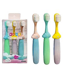 Luvlittle Ultra soft Nano Bristles ToothBrush For boy and girl (Pack of 3)- Colour May Vary