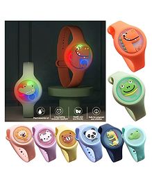 Luvlittle Mosquito Repellent Bands with Led Light Up Insect & Bug Pest Repeller Waterproof Bracelet Pack of 5 - MultiColour
