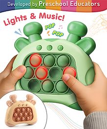 Intelliskills Pop & Play Pocket Gaming Console | Push Pop Interactive Game | Light & Sound Musical Toy | 4 Modes | Travel-Friendly | Boosts Sensory Skills & Focus |BIS Certified |Educator Recommended