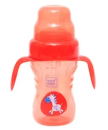 Mee Mee 2 in 1 Sprout & Straw Sipper Cup Dark Red - 210 ml