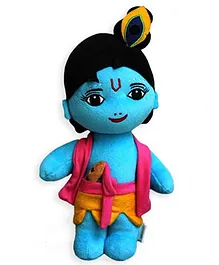 Sakhyam Lord Krishna Soft Toy Blue - Height 39 cm