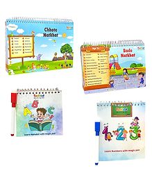 Todfod Chhote Natkhat & Bade Natkhat & Alphabets & Number Writing Practice Book Set of 4 - English