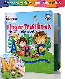 Intelliskills Pave-A-Way Finger Trail - Alphabet | ABCD Tracing Activity Board Book | Trace & Learn | Enhances Letter Recognition & Motor Skills | Fun Learning | For Gifting | Educator Recommended