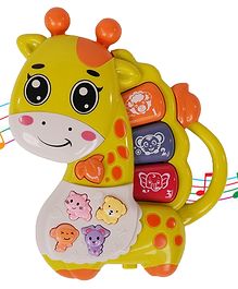Giraffe Musical Piano Keyboard With Lights & Animal Sounds - Multicolor