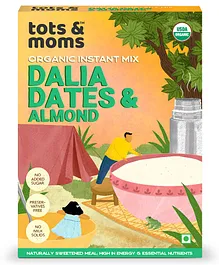 Tots & Moms Foods Instant Dalia Dates & Almonds - 200 gms