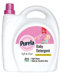 Purela Baby laundry liquid detergent 5 Litre
                      (Rose)