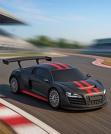 Babyhug 1:24 C-Type Rechargeable Remote Control Racing Car BIS Certified - Black