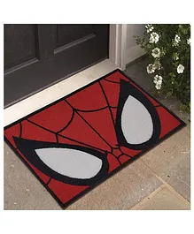 Marvel Spider Man Theme Polyester Doormat - Red Black