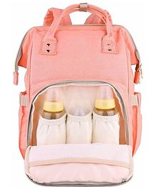 Pinkline Diaper Bag with Changing Station Multifunction Travel_Org Diaper Bag (Orange)