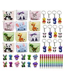 Asera Birthday Return Gift Jungle theme Combo Pack for Kids- Set of 12